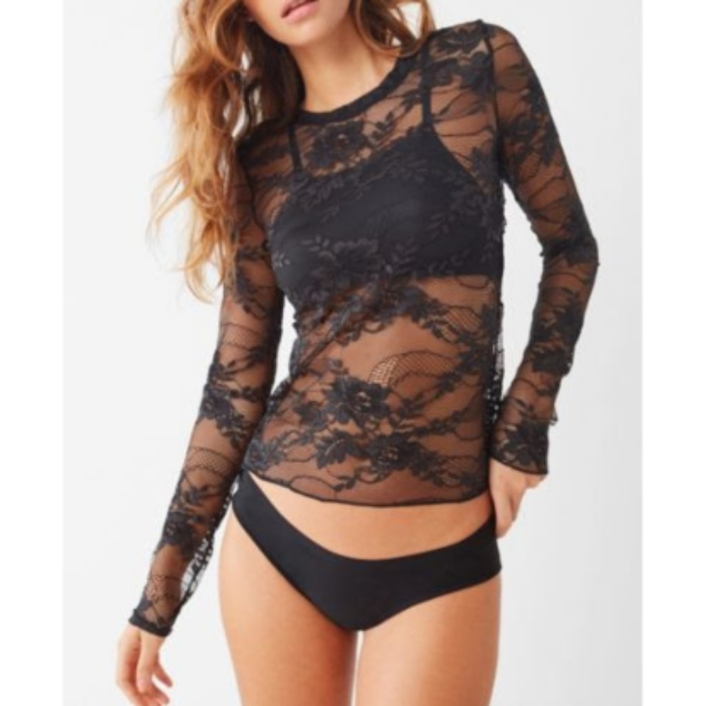 Urban Outfitters Lacey Long Sleeve Top